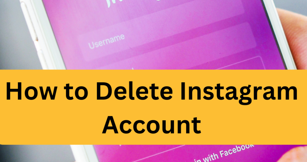 how to delete instagram account