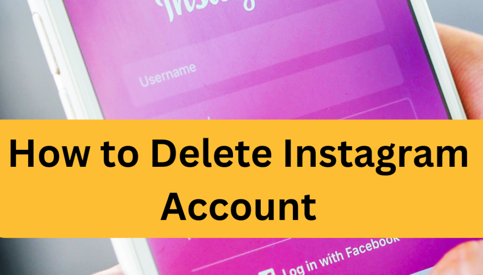 how to delete instagram account